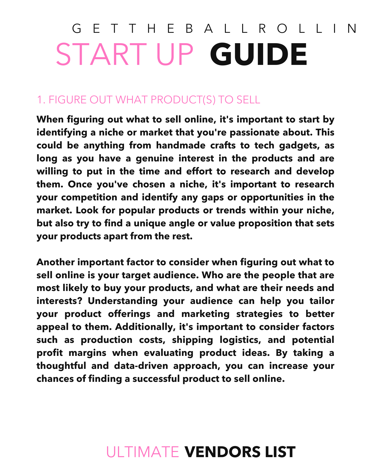 THE VENDOR PLUG |EBOOK
