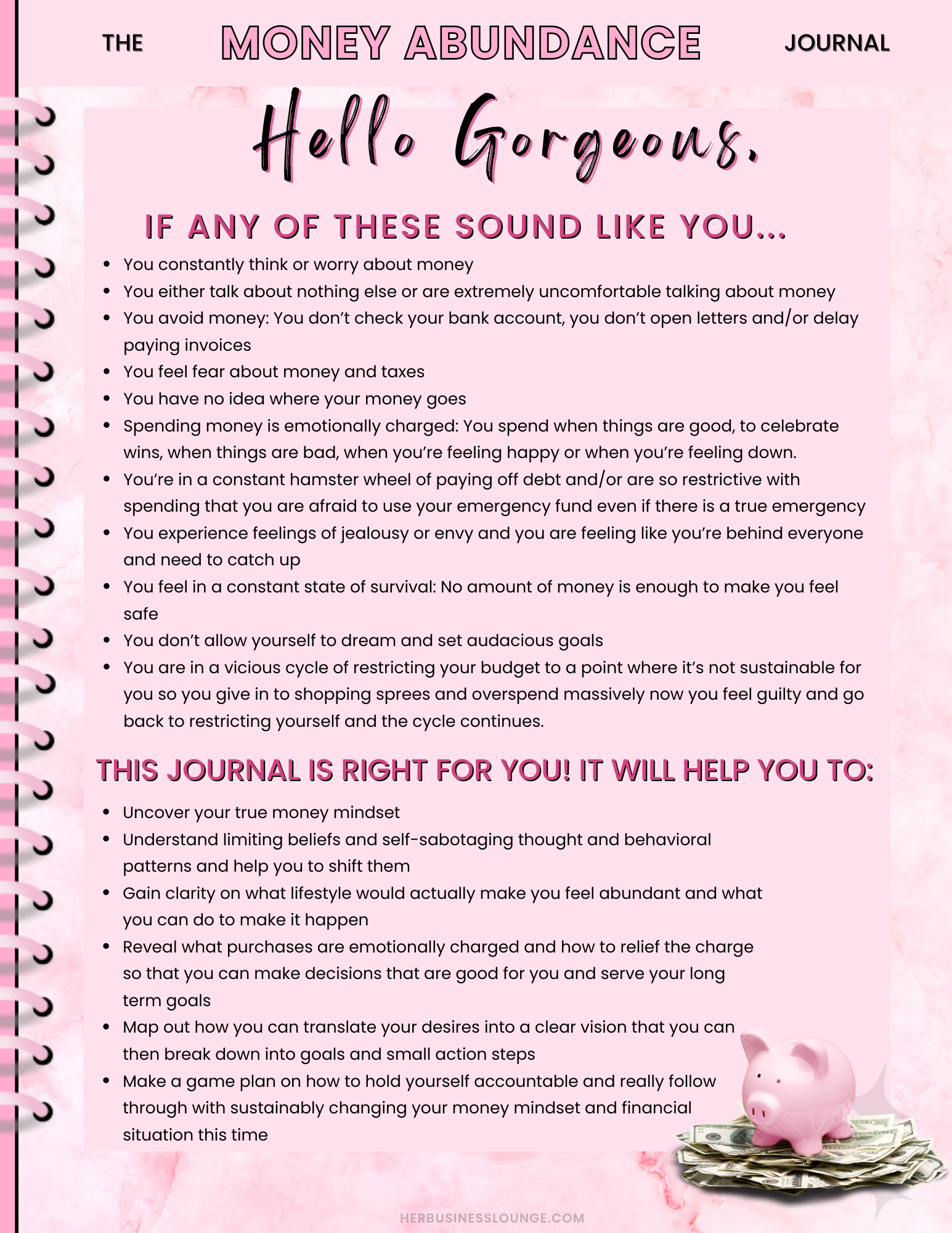 MONEY ABUNDANCE JOURNAL |DIGITAL DOWNLOAD