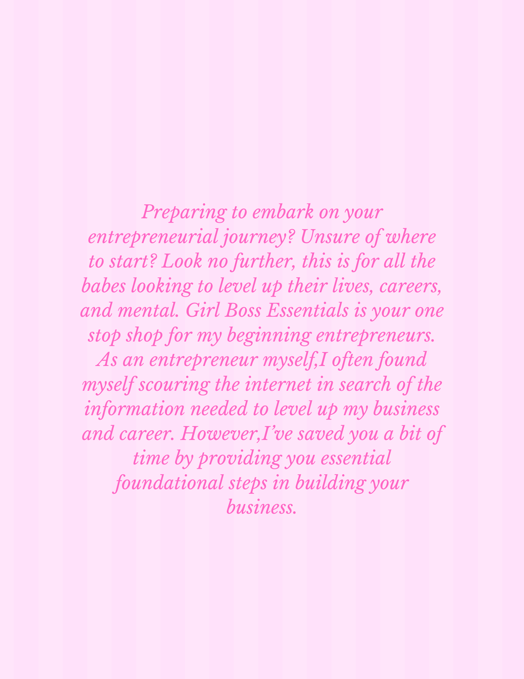 GIRL BOSS ESSENTIALS | EVERYTHING YOU NEED TO START YOUR BUSINESS EBOOK