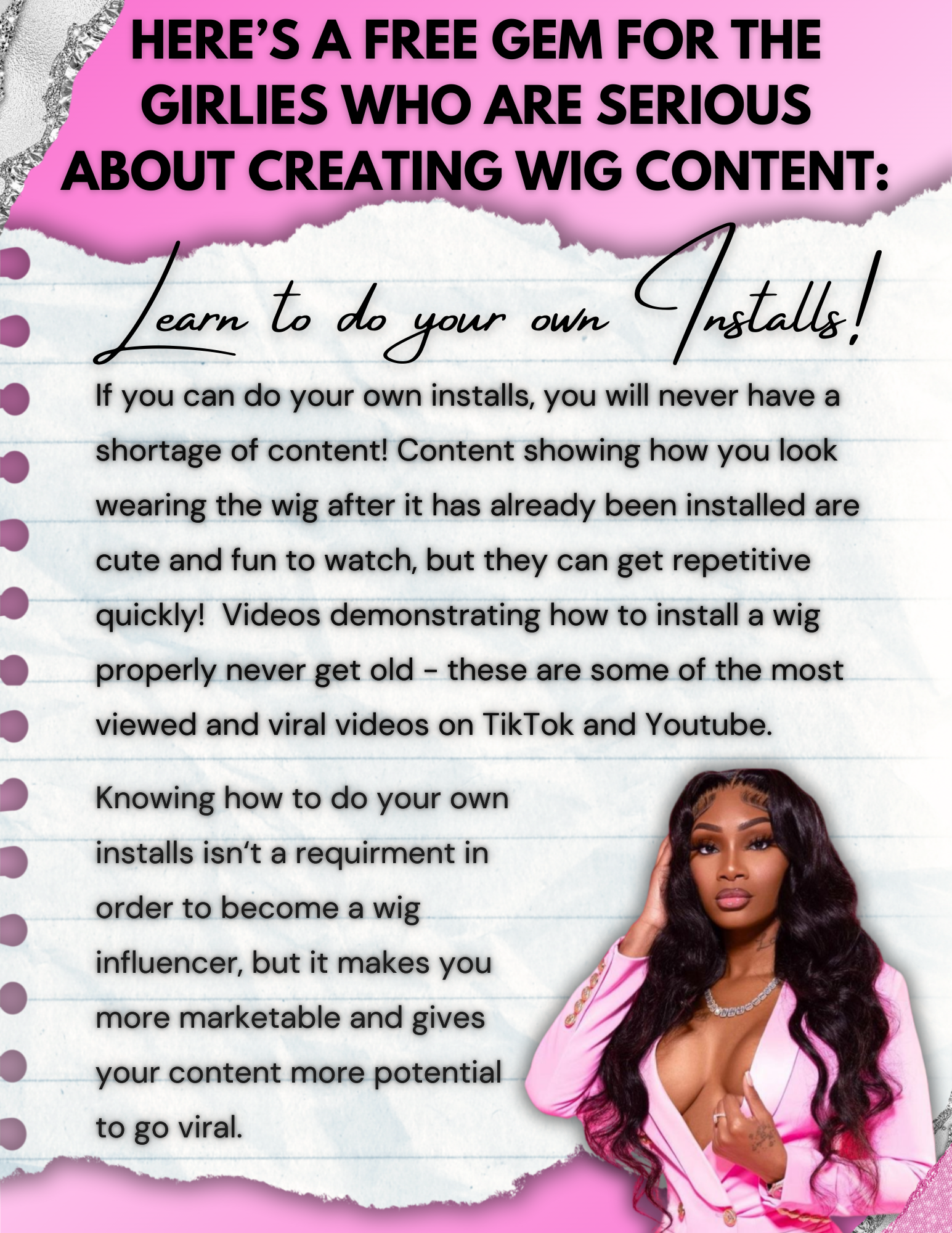 HOW TO BECOME A WIG INFLUENCER EBOOK